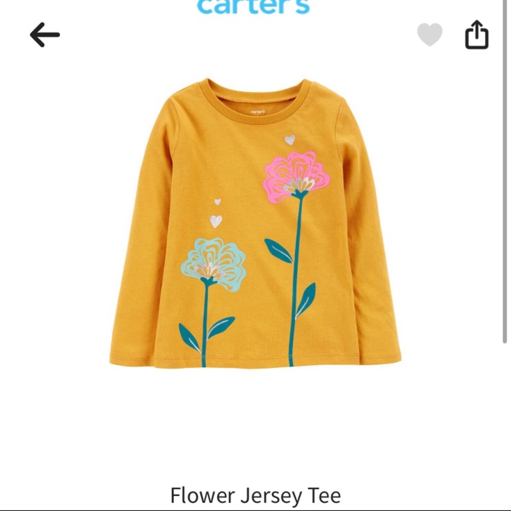 Baby girl Flower Jersey Tee